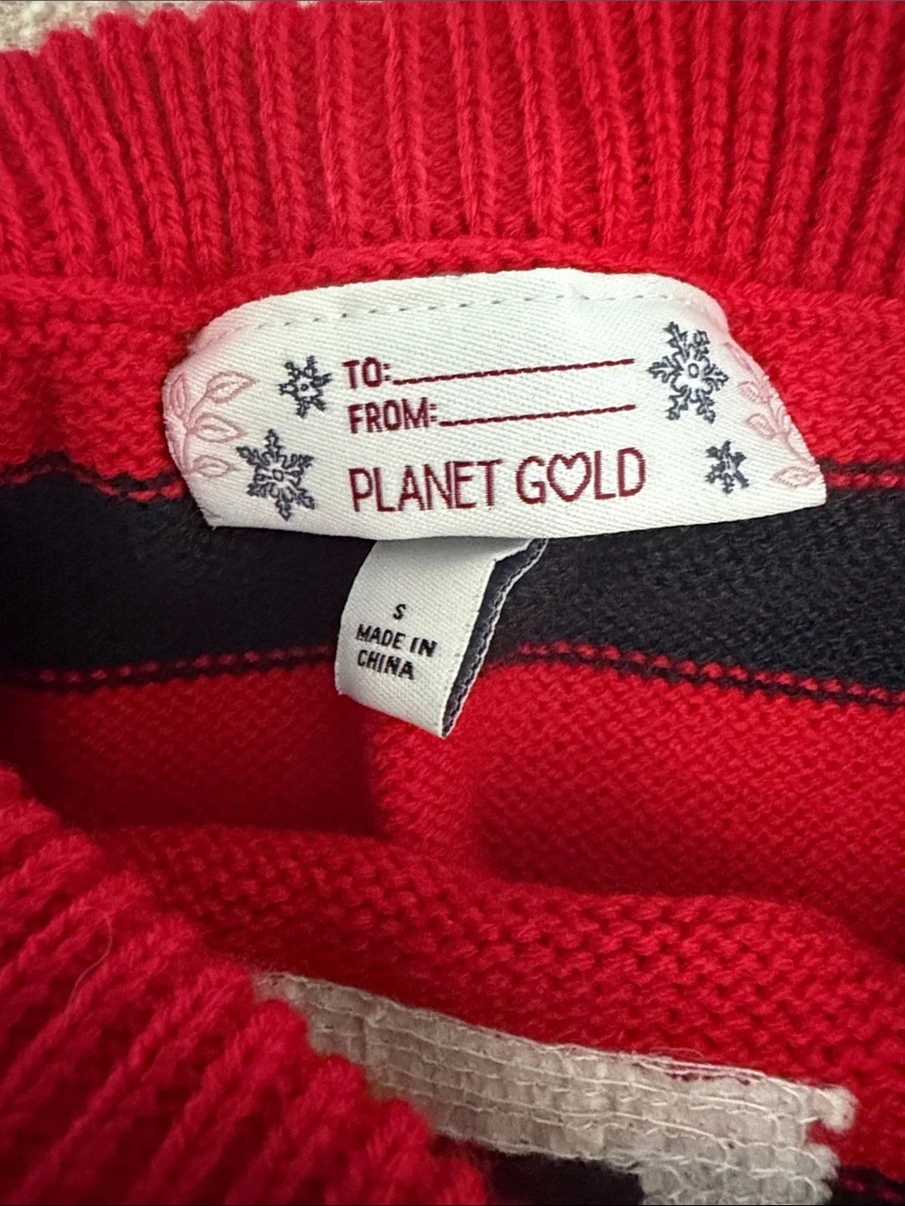 Planet Gold Mrs. Claus Skirt Size XS Christmas Holiday